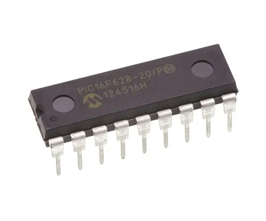 63-7563-26　Microchip PIC16F628-20/P, 8bit PIC Microcontroller, 20MHz, 128 x 8 words, 2048 x 14 words Flash, 18-Pin PDIP　PIC16F628-20/P