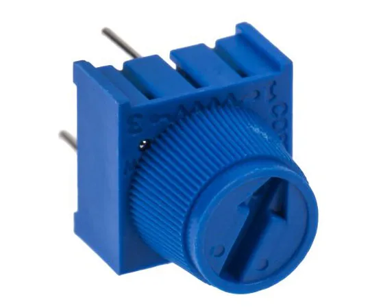 63-7608-95　500Ω Through Hole Trimmer Potentiometer 0.5W Top Adjust Bourns 3386 Series　3386F-1-501TLF