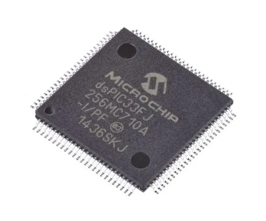 63-7660-68　Microchip dsPIC33F, 16bit Digital Signal Processor 40MIPS 256 kB Flash 100-Pin TQFP　dsPIC33FJ256MC710A-I/PF