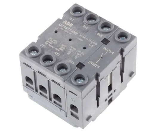 63-7692-16　4 Pole Panel Mount Non F***d Isolator Switch, 40 A, 11 kW, IP20　OT40FT4N2  1SCA104956R1001