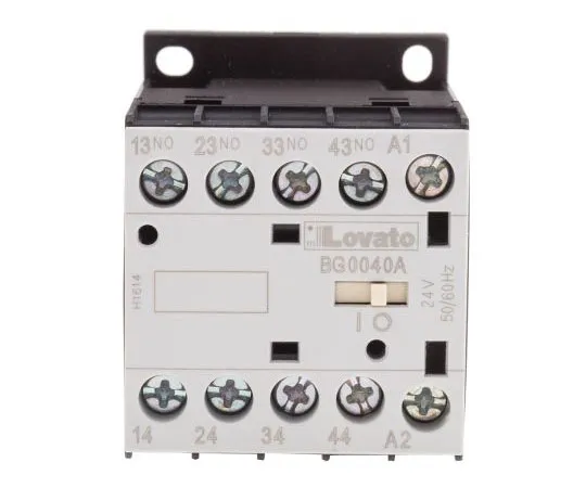 63-7690-85　Lovato 4 Pole Contactor, 10 A, 24 V ac Coil, Orange, 4NO　11BG0040A024