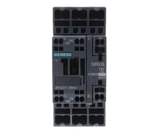 63-7721-81　Siemens 3 Pole Contactor, 32 A, 24 V dc Coil, SIRIUS Innovation, 3NO, 15 kW　3RT2027-2BB40