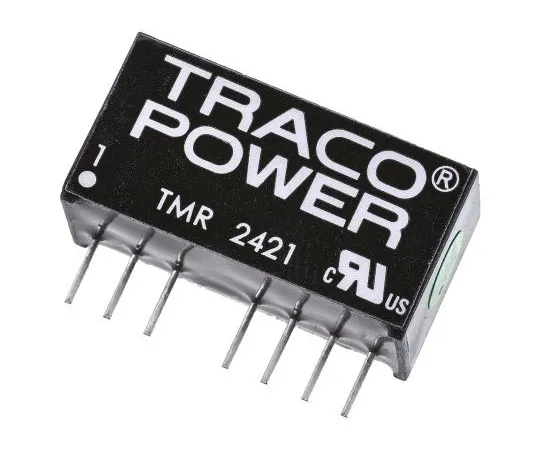 63-7600-23　TRACOPOWER TMR 2 2W Isolated DC-DC Converter Through Hole, Voltage in 18 → 36 V dc, Voltage out ±5V dc　TMR 2421