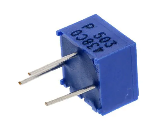 63-7608-72　50kΩ Through Hole Trimmer Potentiometer 0.5W Top Adjust Bourns 3362 Series　3362P-1-503LF
