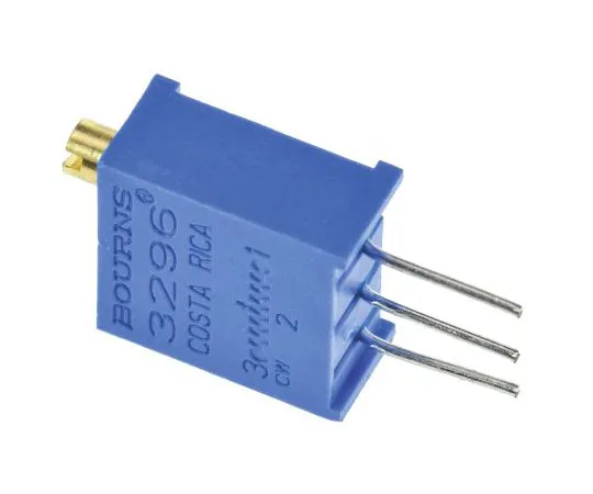63-7608-19　5kΩ Through Hole Trimmer Potentiometer 0.5W Top Adjust Bourns 3296 Series　3296W-1-502LF