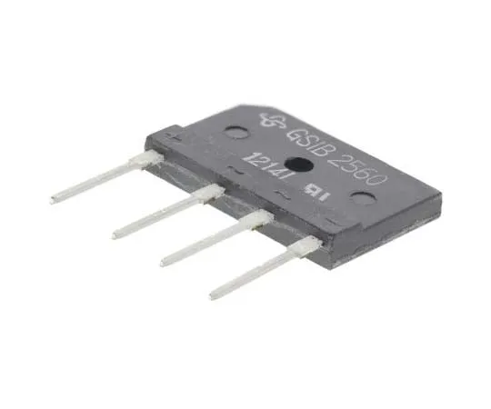 63-7730-75　Vishay GSIB2560-E3/45, Bridge Rectifier, 3.5A 600V, 4-Pin GSIB-5S　GSIB2560-E3/45