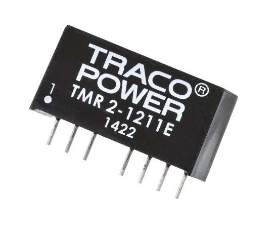 63-7724-50　TRACOPOWER TMR 2E 2W Isolated DC-DC Converter Through Hole, Voltage in 9 → 18 V dc, Voltage out 5V dc　TMR 2-1211E