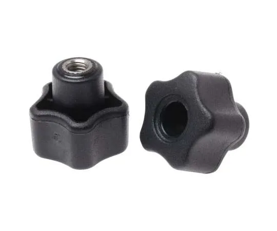 63-7715-18　RS PRO Black Thermoplastic Knob, M6 x 9　702-7673