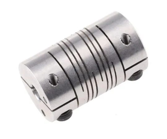 63-7570-97　Ruland Aluminium Flexible Beam Coupling, FCMR19-5-5-A, Bore A 5mm Bore B 5mm Clamp　FCMR19-5-5-A