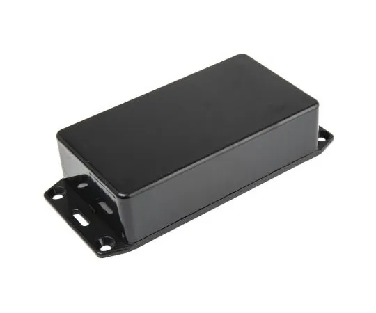 63-7585-89　Hammond 1591, ABS Enclosure, IP54, Flanged, 112 x 62 x 27mm　1591BFLBK