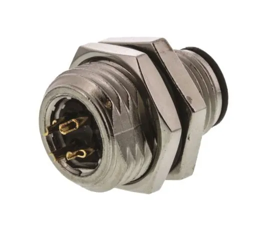 63-7667-73　TE Connectivity M12 Series M12 Panel Mount Connector, 4 contacts Plug　1838893-2