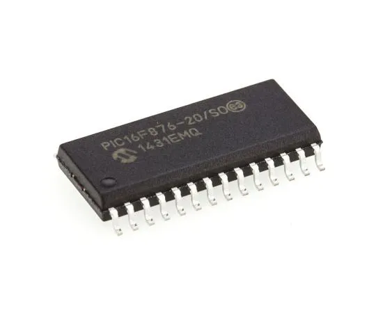 63-7563-44　Microchip PIC16F876-20/SO, 8bit PIC Microcontroller, 20MHz, 256 x 8 words, 8K x 14 words Flash, 28-Pin SOIC　PIC16F876-20/SO