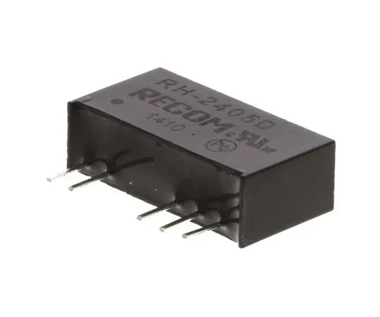 63-7672-48　Recom RH 1W Isolated DC-DC Converter Through Hole, Voltage in 21.6 → 26.4 V dc, Voltage out ±5V dc　RH-2405D