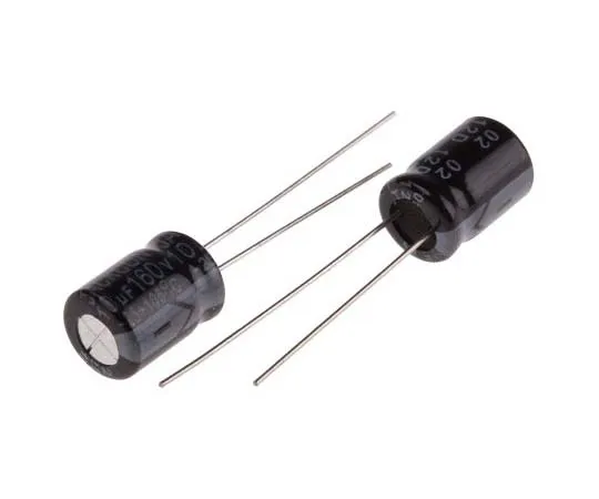 63-7738-04　RS PRO 10μF 160V dc Aluminium Electrolytic Capacitor, Through Hole 8 (Dia.) x 11mm +105°C 8mm 3.5mm 11mm　170-1294