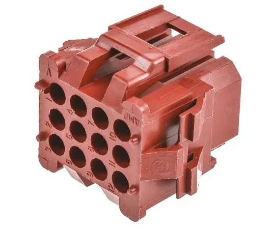 63-7732-83　TE Connectivity Miniature Rectangular II Male Connector Housing, 4.19mm Pitch, 12 Way, 4 Row　1-640522-0