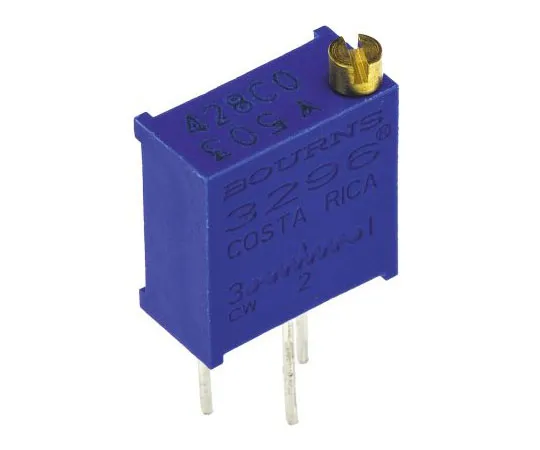63-7608-35　50kΩ Through Hole Trimmer Potentiometer 0.5W Top Adjust Bourns 3296 Series　3296Y-1-503LF