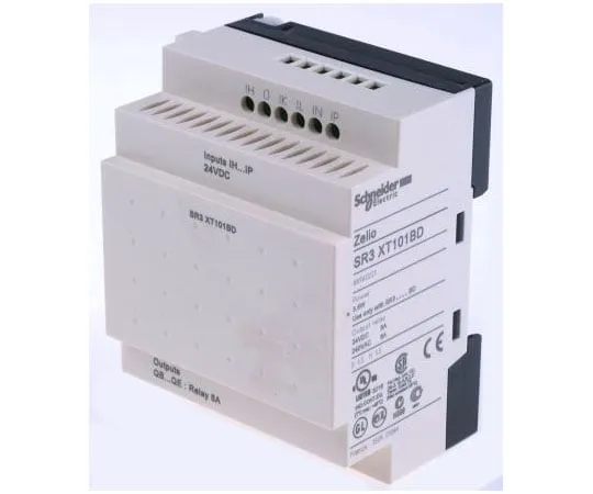 63-7565-32　Schneider Electric Zelio Expansion Module, 24 V dc Relay, 6 x Input, 4 x Output Without Display　SR3XT101BD
