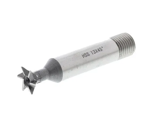 63-7610-91　60 mm HSS Standard Dovetail Cutter, 45°, 13mm Diameter　522-8017