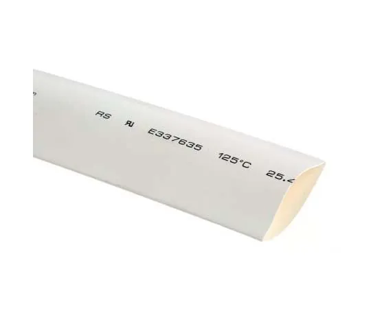 63-7710-25　RS PRO White No Heat Shrink Tubing 25.4mm Sleeve Dia. x 3m Length 2:1 Ratio　700-4781