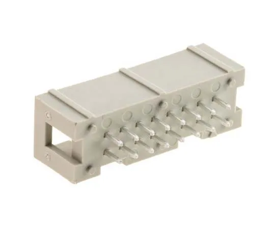 63-7703-27　Harting SEK 18, 16 Way, 2 Row, Straight PCB Header　9185166324