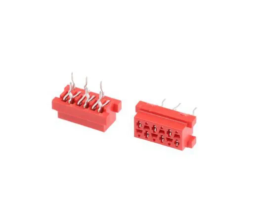 63-7680-82　TE Connectivity Micro-MaTch Series 2.54mm Pitch 6 Way 2 Row Straight PCB Socket, Through Hole, Solder Termination　215079-6