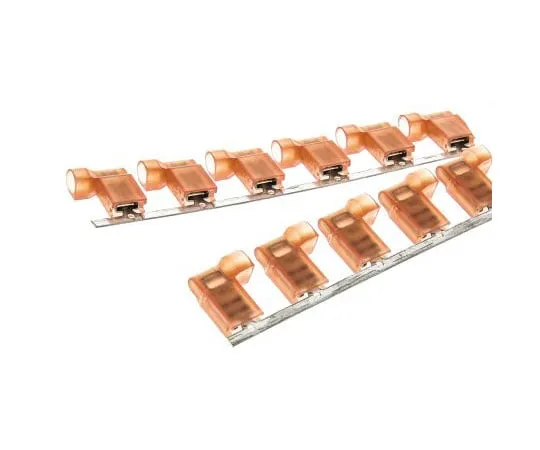 63-7686-90　TE Connectivity Ultra-Fast .187 Series Insulated Crimp Flag Terminal, 0.3mm² to 0.9mm², 22AWG to 18AWG, Red, Tin Plated　2-520336-2