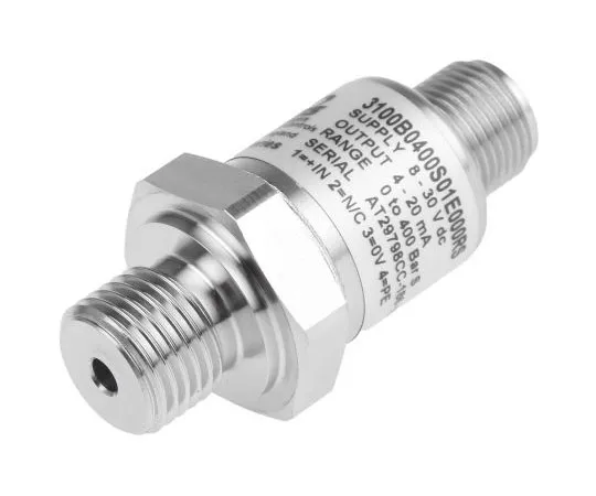 63-7555-75　Gems Sensors Gauge for Air Fluid, Hydraulic Fluid, Hydraulic Oil, Oil Pressure Sensor, 400bar Max Pressure Reading , 8　3100B0400S01E000