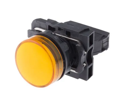 63-7632-95　Schneider Electric Harmony XB5 Orange LED Pilot Light, 22mm Cutout, IP66, IP67, 24 V ac/dc　XB5AVB5