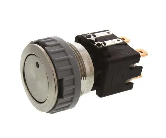 63-7730-05　Schurter Double Pole Double Throw (DPDT) Latching Red LED Push Button Switch, IP64 (Front); IP00 (Rear), 22 (Dia.)mm,　1241.6833.1121000
