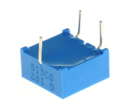 63-7608-98　1kΩ Through Hole Trimmer Potentiometer 0.5W Top Adjust Bourns 3386 Series　3386G-1-102LF