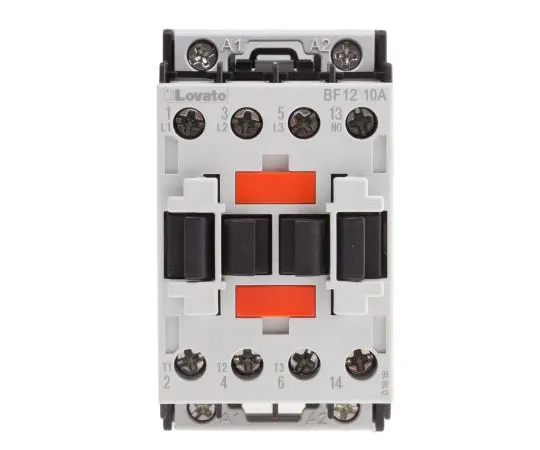 63-7690-91　Lovato 3 Pole Contactor, 12 A, 400 V ac Coil, Orange, 3NO, 5.5 kW　BF1210A400