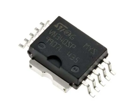 63-7745-19　STMicroelectronics VN340SP-E, Quad-Channel Intelligent Power Switch, High Side Solid State Relay, 0.7A, 36V 10-Pin, SOIC　VN340SP-E