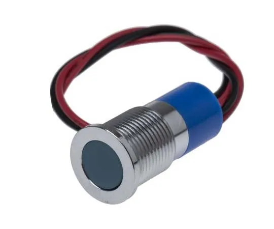 63-7717-87　RS PRO Blue Indicator, 24 V dc, 14mm Mounting Hole Size, Lead Wires Termination, IP67　703-8951