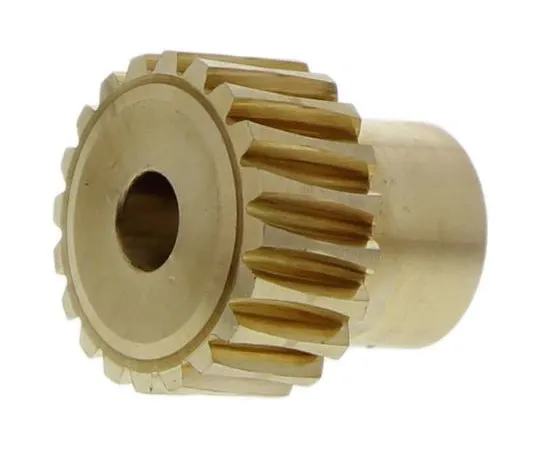 63-7607-35　RS PRO Bronze 20 Teeth Worm Wheel Gear, 16.11mm PitchDiam. , 12mm Hub Diam. , 18mm Face Width　521-6828