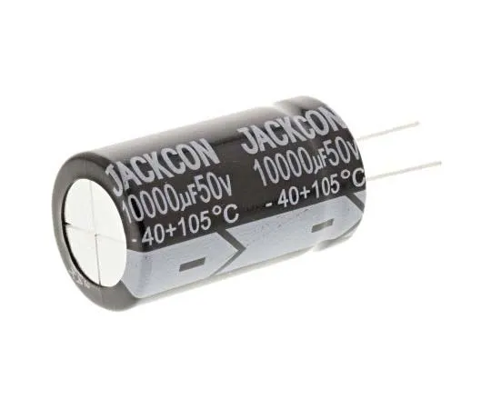 63-7737-62　RS PRO 10000μF 50V dc Aluminium Electrolytic Capacitor, Through Hole 25 (Dia.) x 50mm +105°C 25mm 12mm 50mm　170-1264