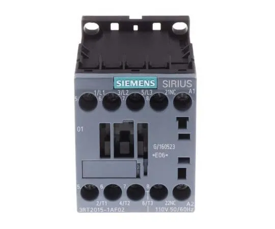 63-7721-19　Siemens 3 Pole Contactor, 7 A, 110 V ac Coil, SIRIUS Innovation, 3NO, 3 kW　3RT2015-1AF02
