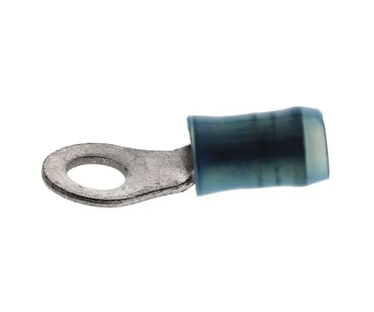 63-7681-90　TE Connectivity PIDG Series Insulated Crimp Ring Terminal, M4 Stud Size, 1mm² to 2.6mm² Wire Size, Blue　51864-1