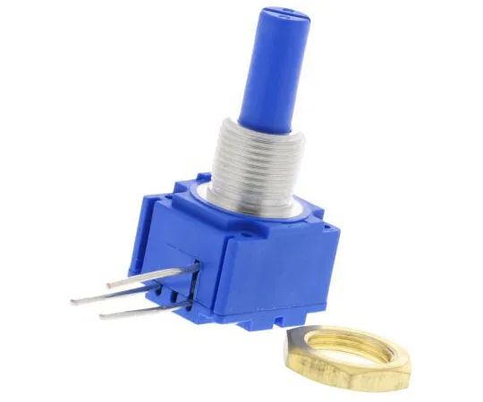 63-7609-82　Bourns 1 Gang Rotary Cermet Potentiometer with a 6 mm Dia. Shaft, 1kΩ, ±10%, 2W, Linear 93R1A-R22-A10L　93R1A-R22-A10L