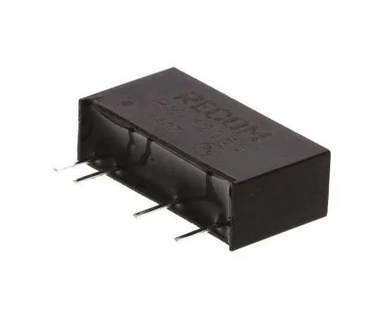 63-7568-11　Recom RK 1W Isolated DC-DC Converter Through Hole, Voltage in 10.8 → 13.2 V dc, Voltage out 5V dc　RK-1205S
