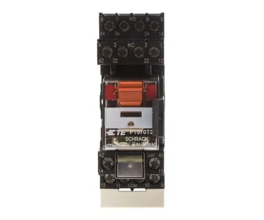 63-7586-69　TE ConnectivityPT 4PDT Non-Latching Relay DIN Rail, 230V ac Coil, 6A　PT5S7TD0 8-1415075-1