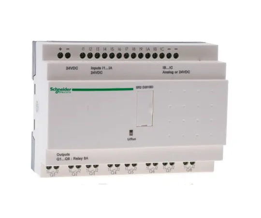 63-7572-41　Schneider Electric Zelio Logic Module, 24 V dc Relay, 12 x Input, 8 x Output Without Display　SR2D201BD