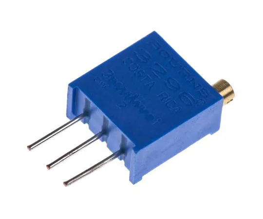 63-7608-21　500kΩ Through Hole Trimmer Potentiometer 0.5W Top Adjust Bourns 3296 Series　3296W-1-504LF