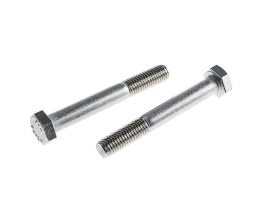 63-7596-45　Plain Stainless Steel Hex Bolt, M12 x 90mm　508-1149