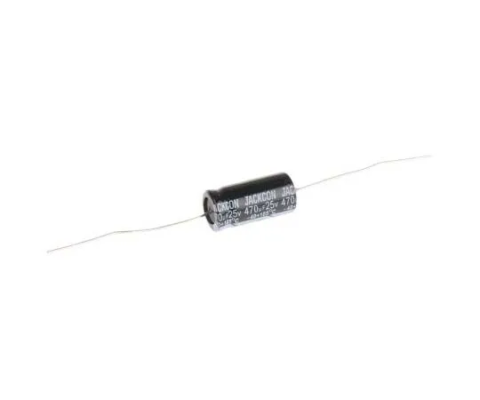 63-7728-39　RS PRO 470μF 25V dc Aluminium Electrolytic Capacitor, Through Hole 10 (Dia.) x 21mm +105°C 10mm 21mm　170-1129