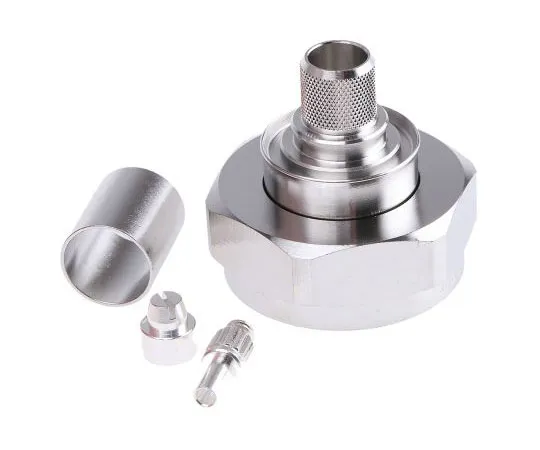 63-7582-06　Telegartner Cable Mount 50Ω 7/16 Connector Plug, Crimp Termination, RG214/U cable　J01120B0091