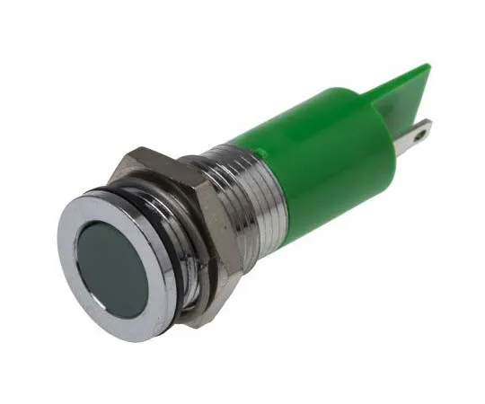 63-7717-65　RS PRO Green Indicator, 220 V ac, 14mm Mounting Hole Size, Solder Tab Termination, IP67　703-8841