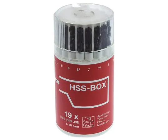 63-7673-95　RS Pro 19 piece HSS-R Twist Drill Set 1mm to 10mm　673-4709