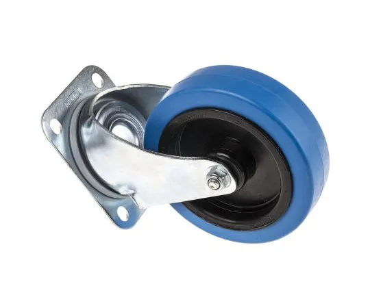 63-7553-52　Tente Swivel Swivel Castor, 250kg Load Capacity, 125mm Wheel Diameter　3470UFR125P62BLUE