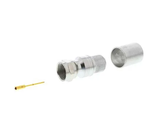 63-7742-24　Telegartner Straight Cable Mount Mount 75Ω F Plug, Plug, Crimp Termination, 0 → 3GHz, RG11 A/U Cable　J01600A0006