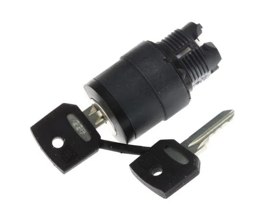 63-7632-06　Schneider Electric Harmony XB5 3 Position Key Switch Head Spring Return to Centre　ZB5AG7